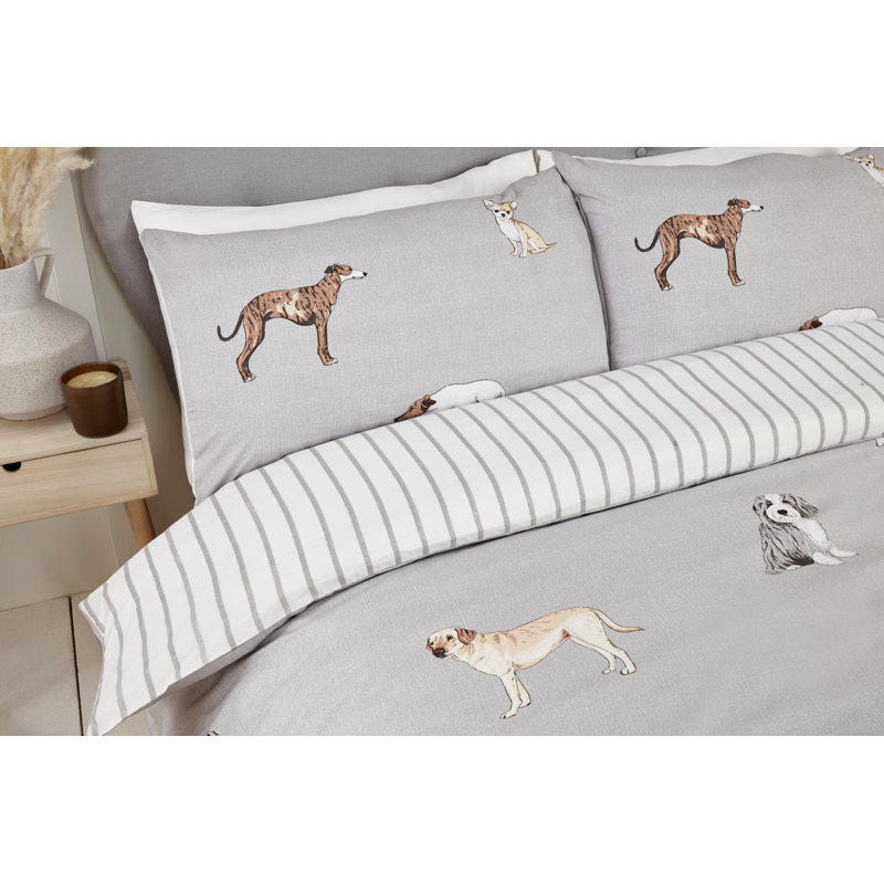 Adekunle Polyester No Pattern Duvet Cover with Pillowcases, Double - 2 Standard Pillowcases