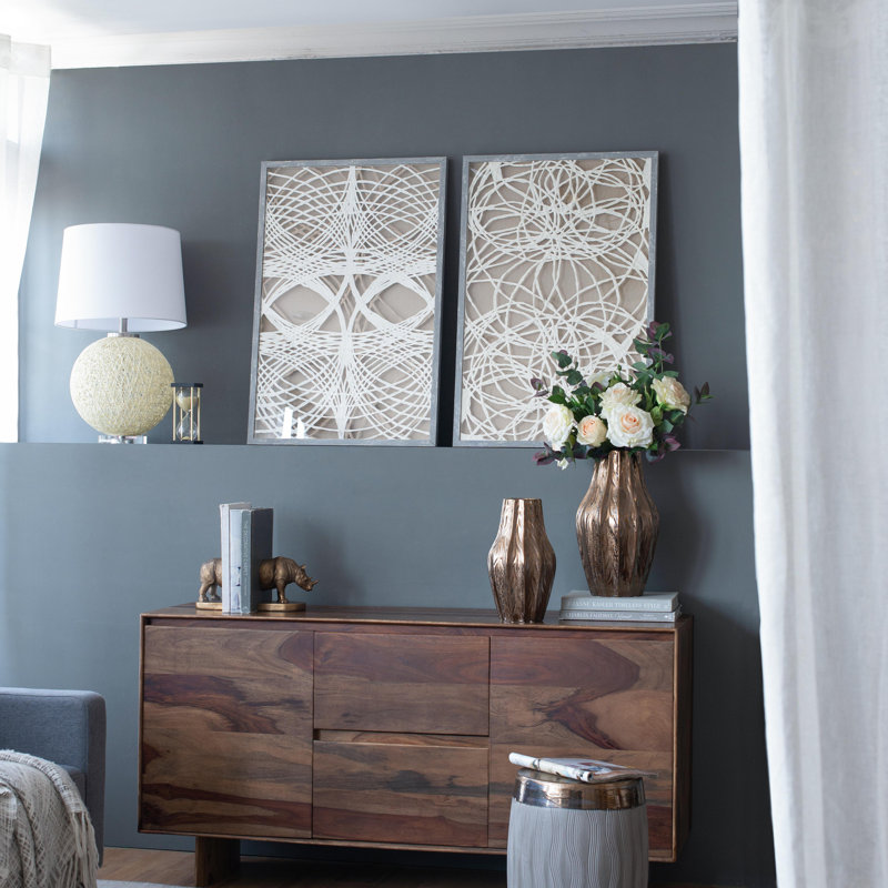 S/2 Leaf Shadow Box Wall Décor