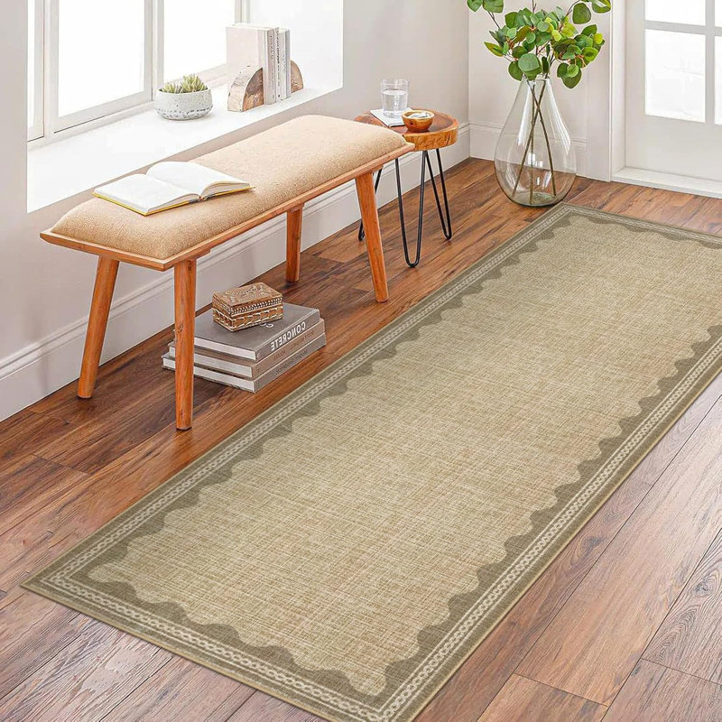 Tapis de couloir lavable 2 x 6 po Tapis gris antidérapant, Tapis de couloir 2 pi x 6 pi