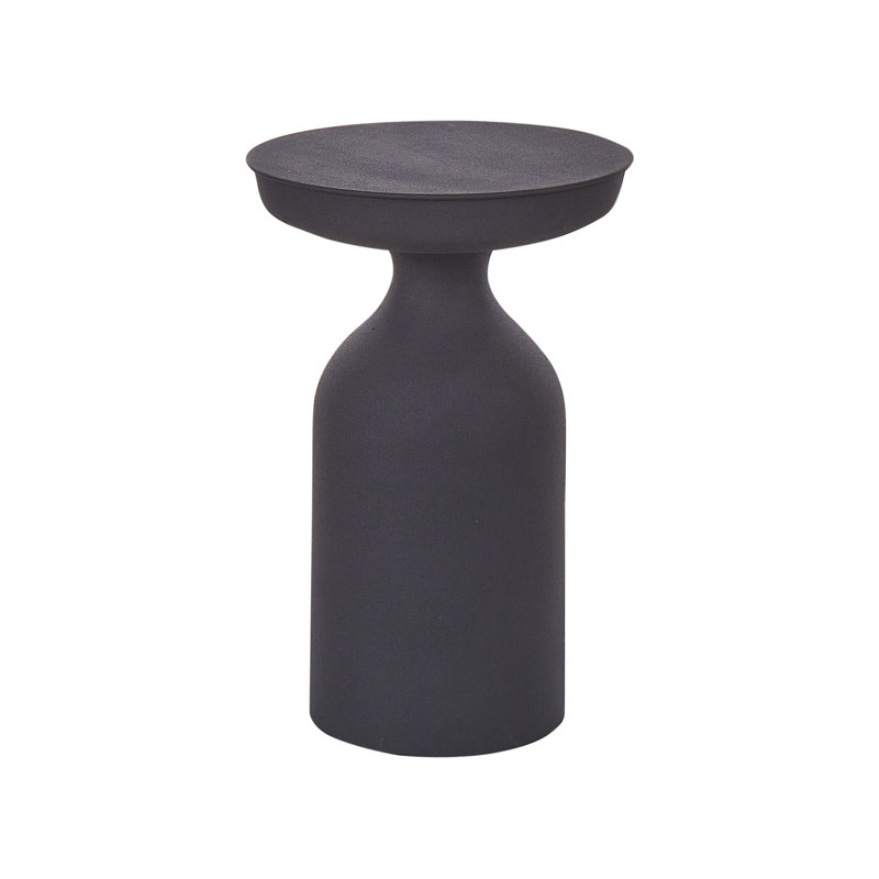 Anacelis Pedestal End Table, Black