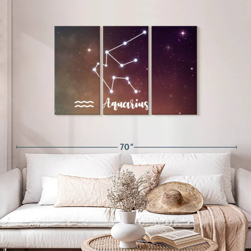 Adella Aquarius Constellation, 28" H x 45" W