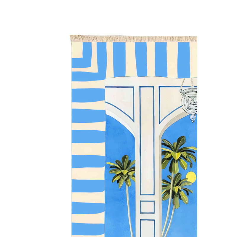 Retro Riviera Leopard Balcony Area Rug