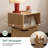 18"H Solid Oak Fully-assembled Rotatable Side Table-635642268