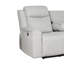Canapé inclinable contemporain avec console et porte-gobelets