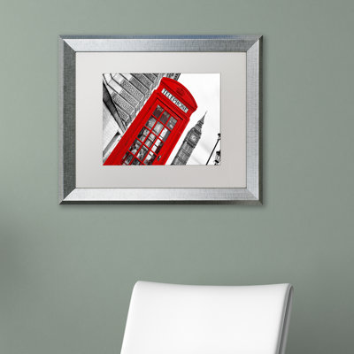 « london », reproduction de photo sur toile encadrée