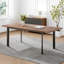 Extendable Metal Base Dining Table-904740274