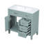 Meuble-lavabo noir 38 po-431466721