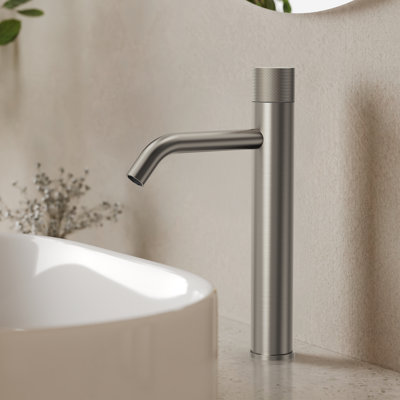 Single Hole Bathroom Vessel Faucet, Single Handle Bathroom Vessel Sink Faucet with Drain Assembly