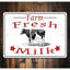Plaque en aluminium Fresh Milk-58619470