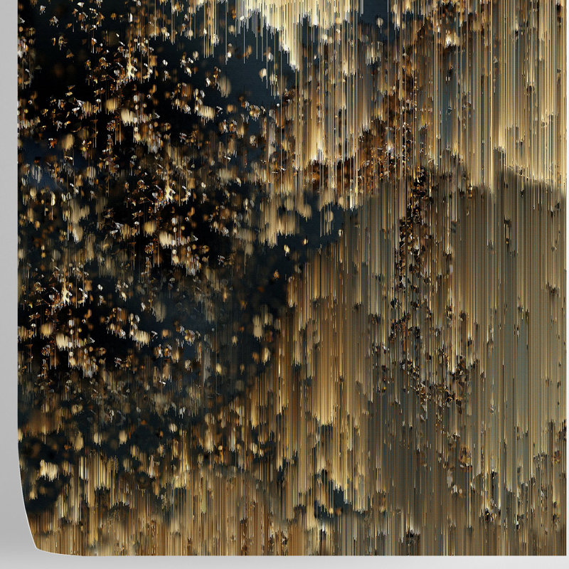 Gold Abstract Wallpaper Mural
