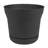 Saturn Traditional Plastic Indoor/Outdoor Round Planter with Saucer-310154051-310154101
