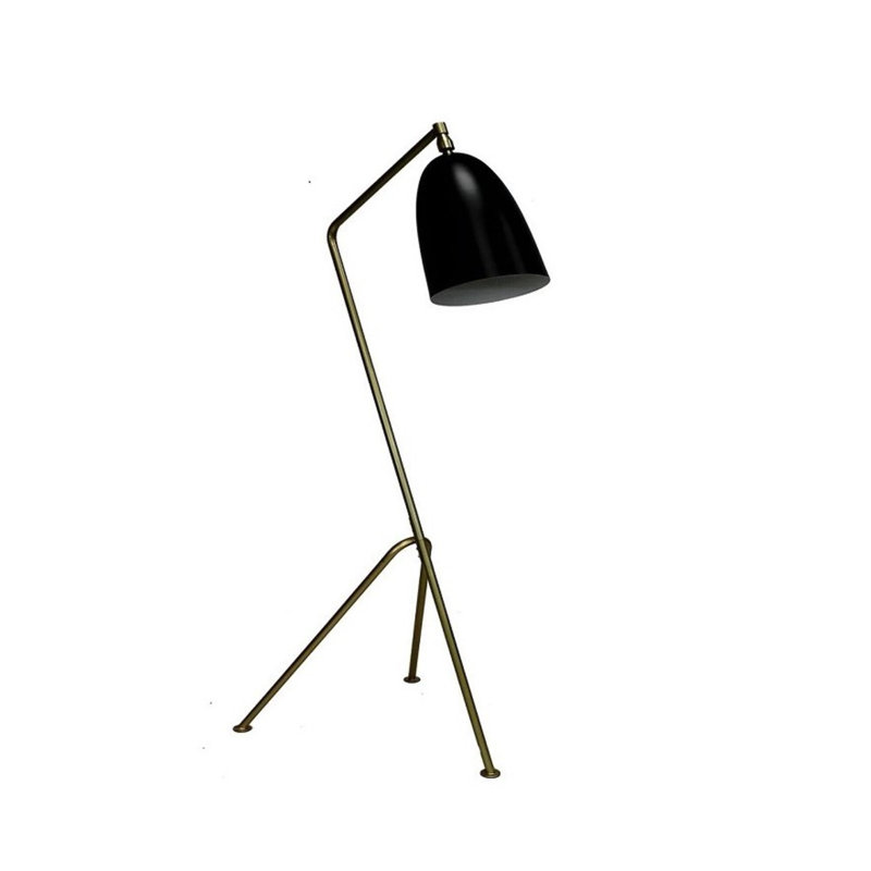 Lampe trépied 49 po Juanna, Noir, Noir