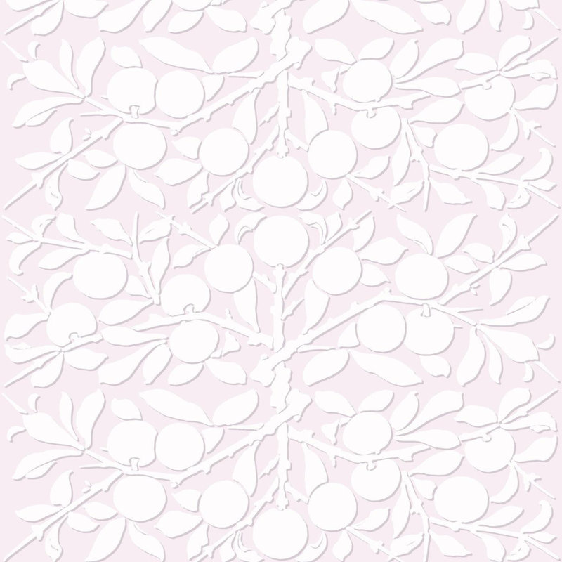 Rouleau de papier peint L 10 pi x l 24 po The Signature Peach on the Vine, Rougir, Faux Grasscloth