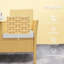 Causeuse d'extérieur avec table de rangement rabattable