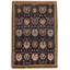 Hand-Knotted High-Quality Blue and Yellow Area Rug