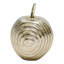 Pomme décorative en aluminium Osiris avec décoration texturée pour la maison et le bureau, or 6 po.