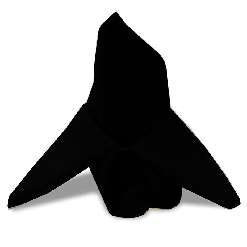Serviette de table, Oui, Noir