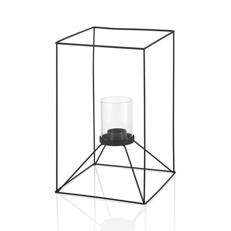 Porte-votive mural en métal, H 12,6 po x l 7,9 po x P 7,9 po