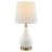 Conyers 18" Modern Ceramic Table Lamp Set with USB Ports and Polished Antique Bronze Base for Bedroom, Living Room and Desk-654955890