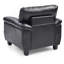 Fauteuil d'appoint noir élégant et confortable-125572997