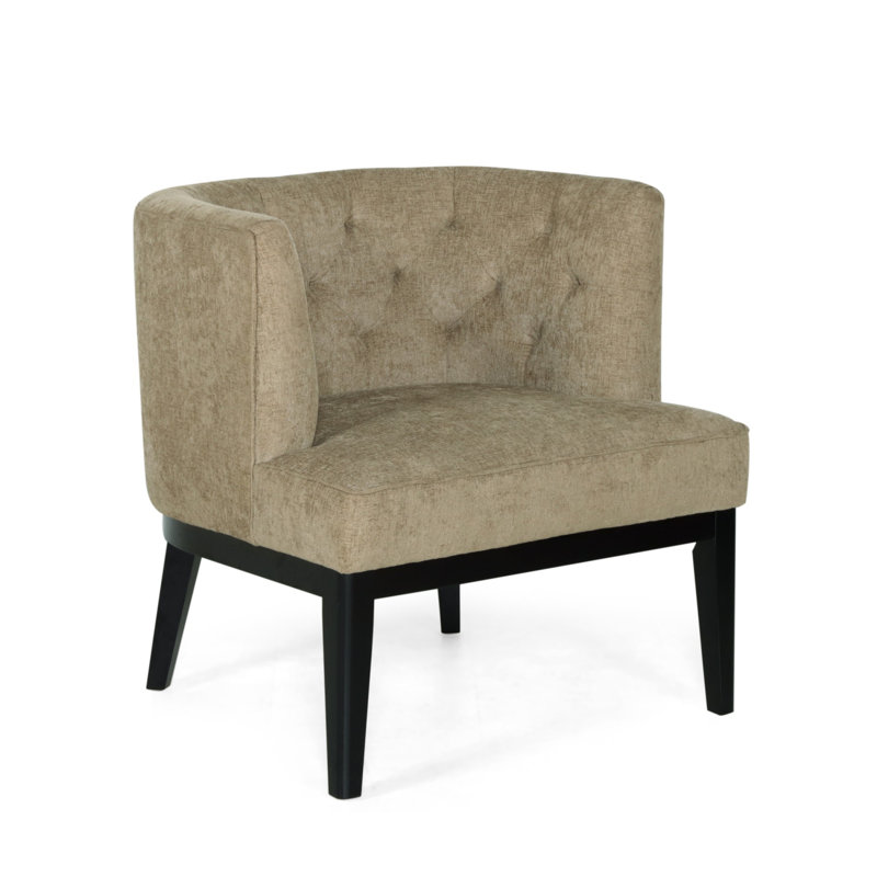Fauteuil demi-tonneau l 30 po Gilmanton, Tissu beige
