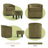 24.4" Wide Modern Stylish Soft Upholstered Swivel Accent Chair With Ottoman-1072859947