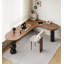 Bureau de coin moderne en L en pin massif-509512522-509512523