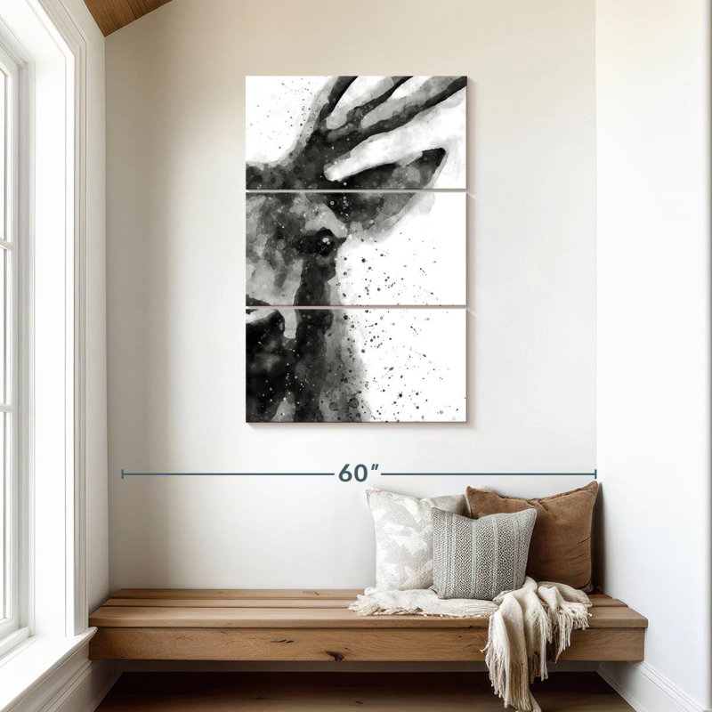 Brampt Deer At Attention, 45" H x 28" W
