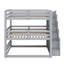 Triple lit superposé avec escalier de rangement-1724550353
