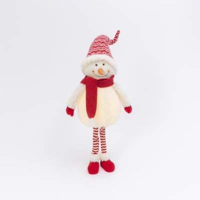 41.3 in. Illuminating Standing Holiday Snowman Figurine