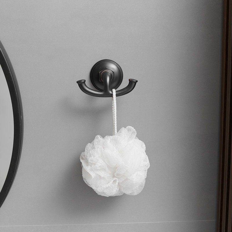 Ensemble de quincaillerie de salle de bain 4 pièces avec porte-serviettes, crochet à peignoir et porte-papier hygiénique