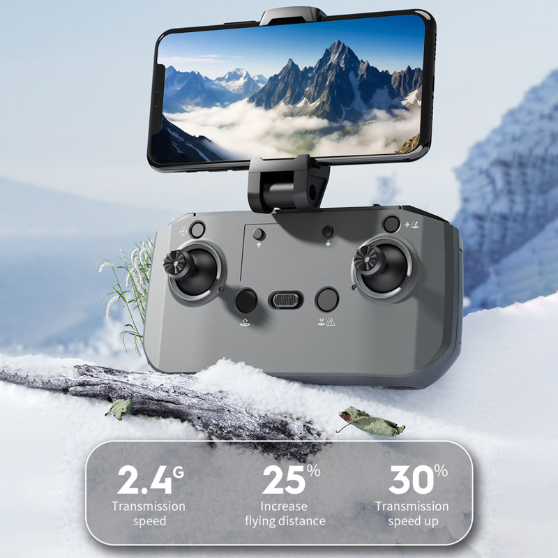Drone télécommandé avec double caméra 4K, évitant les obstacles, positionnement de flux optique, moteur sans balai, enfants, adultes, débutant, pliable, quadricoptère RC, 2,4 Ghz