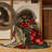 Washable Mulberry Red Fruits Area Rug-1833066997