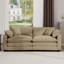 Canapé de salon moderne en tissu avec 4 coussins rembourrés et profonds-1751294951
