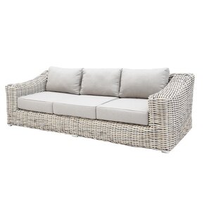 Rosecliff Heights Sommer 91.3'' Wicker Outdoor Patio Sofa & Reviews ...