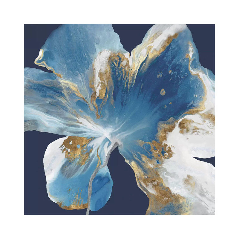 «Liquide Enigma I» par Eva Watts - impression d'art graphique, H 18 po x l 18 po x P 1,5 po, Toile tendue, Pas de tapis