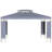 Outsunny 10' X 13' Patio Gazebo, Double Roof Outdoor Gazebo Canopy Shelter With Screen Decorate Corner Frame, For Garden, Lawn, Backyard And Deck, Gray