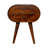 Chestnut Circular Nightstand