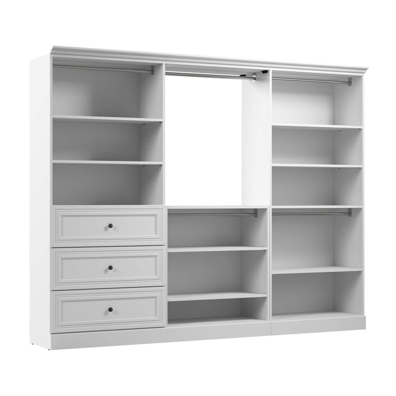Arthor 107"W Closet System, White