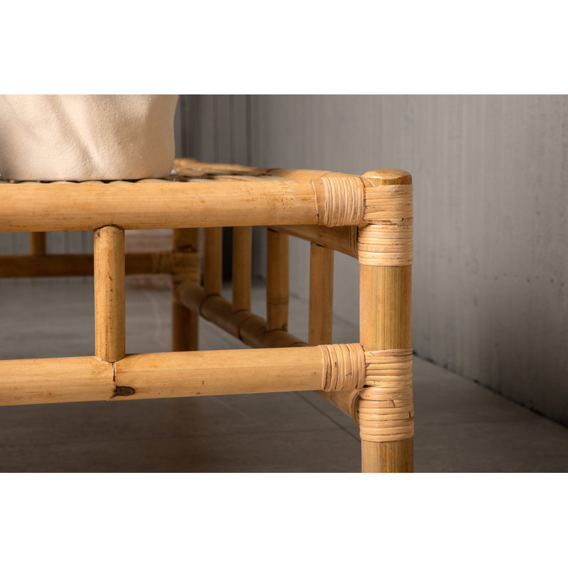 Vikesha Rectangular Bamboo Outdoor Coffee Table , 120cm cm W 70cm cm D