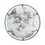 Miroir rond avec cadre en métal