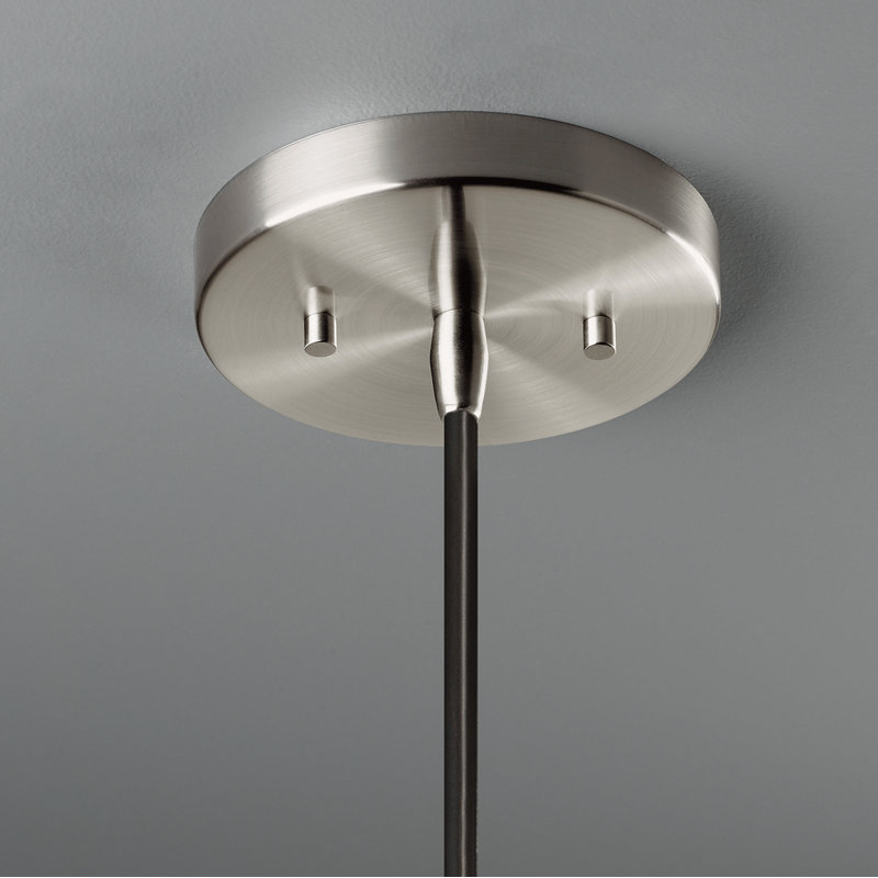 Luminaire suspendu à 1 lumière Logan, Chrome poli, Ciel de minuit