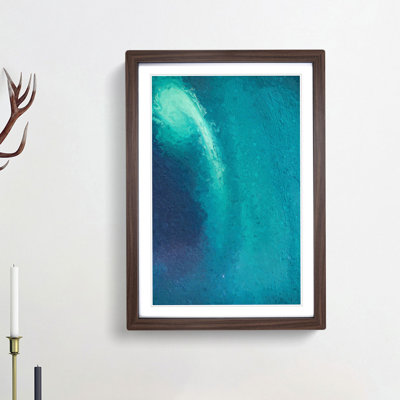 View if the Northern Lights in Abstract - Picture Frame Painting Print