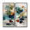Abstrait minimalisme dans des tons blancs et verts - Art sur toile minimaliste, art mural blanc minimaliste 2 pièces