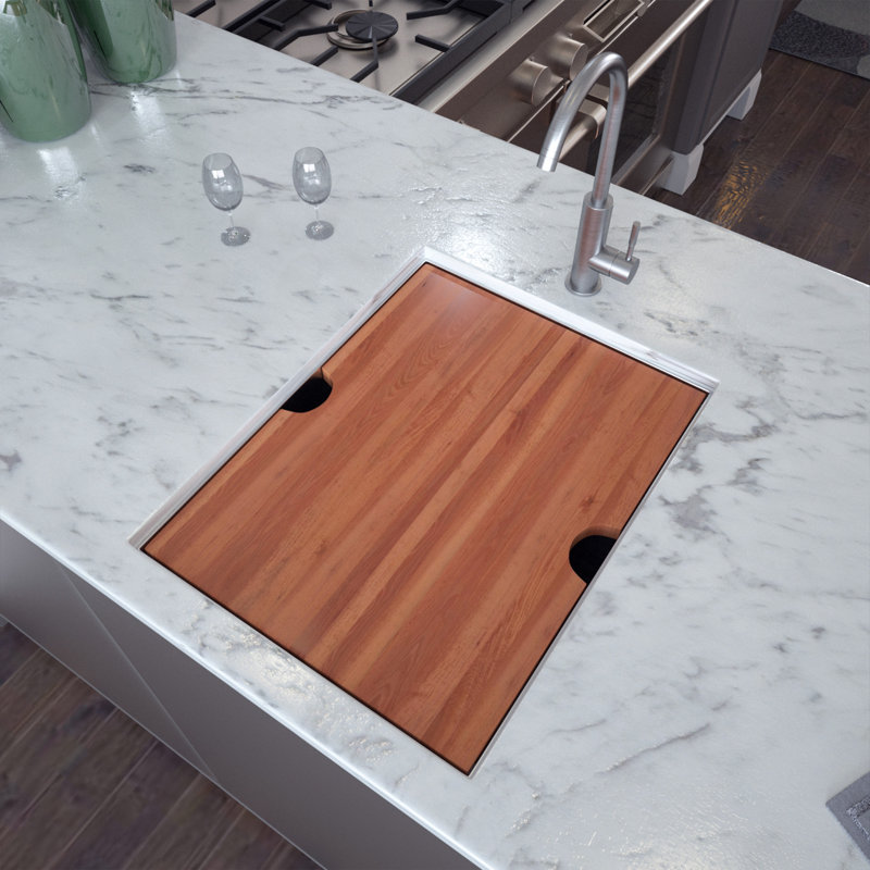 15'' L Undermount Single Bowl Stainless Steel Kitchen Sink