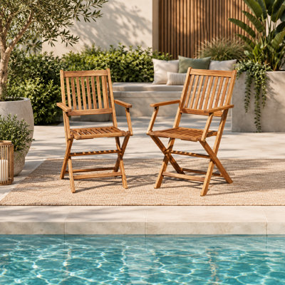 Nayoun Folding Garden Chairs Set of 2