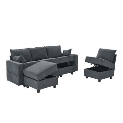 Trenecia 5 - Piece Upholstered Sectional by Mercer41