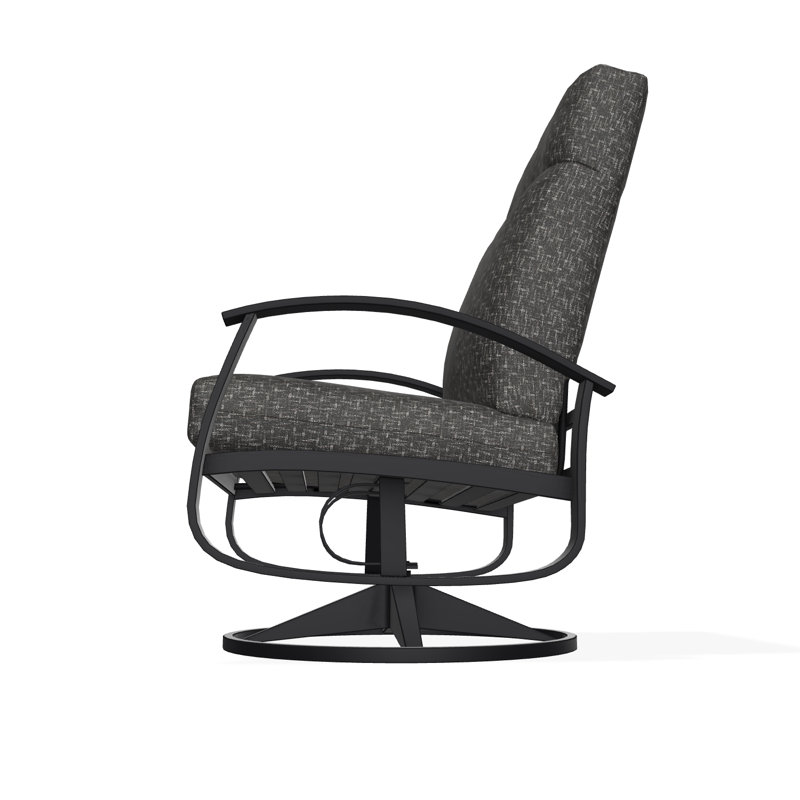Belle Isle Outdoor Lounge Chair, Black, Tabloid Cloud
