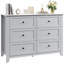 Commode 6 tiroirs, commode moderne avec tiroir profond 6 tiroirs-588404480