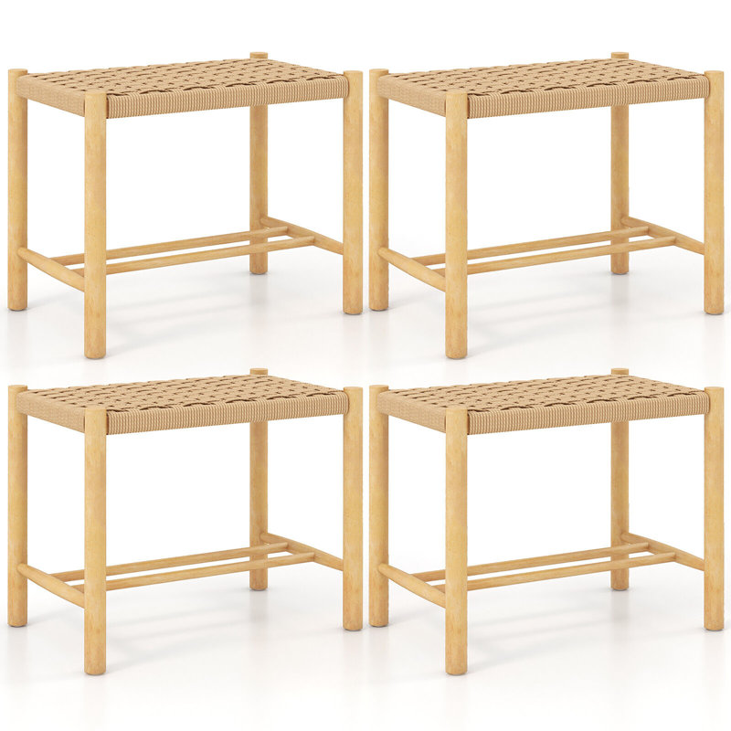 Chaise d'appoint en bois massif Lynel